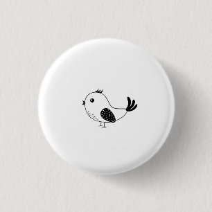 Individuele Kleine vogel Ronde Button 3,2 Cm