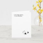 Individuele kleine vogelkaart, Verjaardag Kaart (Gele Bloem)