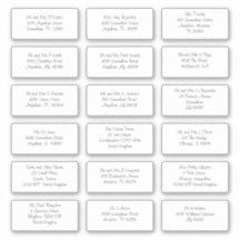 Individuele namen Adressen Verzending