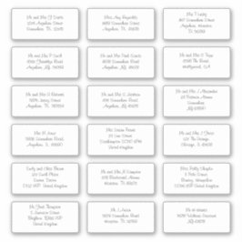 Individuele namen Adressen Verzending Sticker