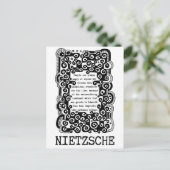 INDIVIDUELE NORMEN, citaat Nietzsche Briefkaart (Staand voorkant)