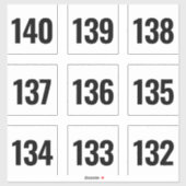 Individuele Stickers voor groot aantal voor veilin (Vel)