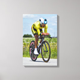 Individuele tijdrit voor mannen nr. 3 canvas afdruk