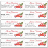 Individuele vakantienaam adresetiketten Sticker (Voorkant)