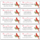 Individuele vakantienaam adresetiketten Sticker (Voorkant)