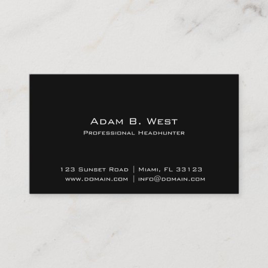 Individuele Visitekaartje (Voorkant)