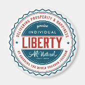 Individuele vrijheid magneet (Voorkant)