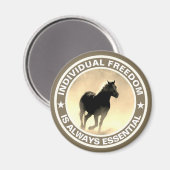 Individuele vrijheid (paard) magneet (Voorkant / Achterkant)