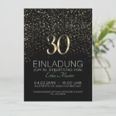 Individuelle Einladungskarten 30. Geburtstag Aankondiging (Staand voorkant)