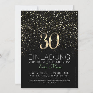 Individuelle Einladungskarten 30. Geburtstag Aankondiging