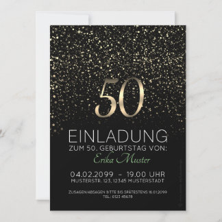 Individuelle Einladungskarten 50. Geburtstag Aankondiging