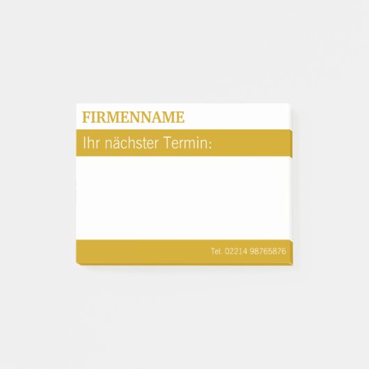 Individuelle Klebenotizen Post-it® Notes (Voorkant)