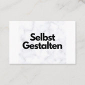 Individuelle Visitenkarten gestalten - Vorlage - Visitekaartje (Voorkant)