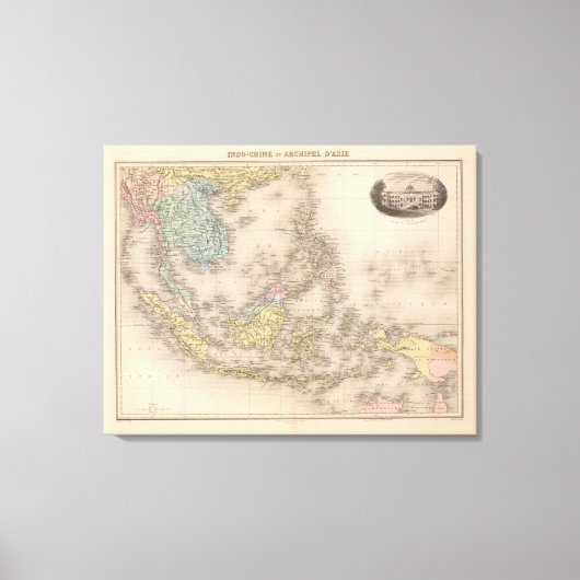 Indochina archipel of Asia Canvas Afdruk (Voorkant)