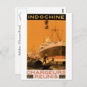 Indochine Chargeurs Reunis Briefkaart (Voorkant / Achterkant)