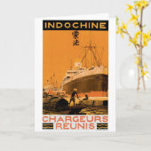 Indochine Chargeurs Reunis Kaart (Gele Bloem)