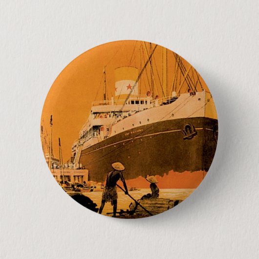 Indochine Chargeurs Reunis Ronde Button 5,7 Cm (Voorkant)