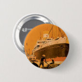 Indochine Chargeurs Reunis Ronde Button 5,7 Cm (Voorkant /achterkant)