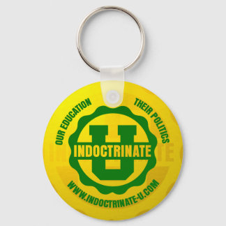 "Indoctrinaat U" Radiation Logo Sleutelhanger