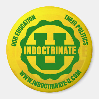 "Indoctrineren U" Straling Logo Ronde Magneet