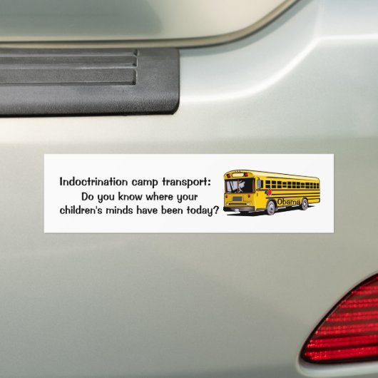Indoctrineringskamp vervoer bumpersticker (Op auto)