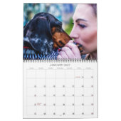 Indomitable Dachshunds Aangepast jaar Kalender (Jan 2027)