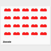 Indonesia Flag Splendid Patriotic Hart Sticker (Vel)