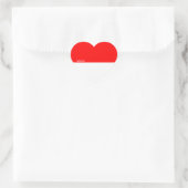 Indonesia Flag Splendid Patriotic Hart Sticker (Tas)