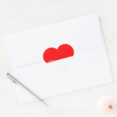 Indonesia Flag Splendid Patriotic Hart Sticker (Envelop)