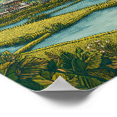 Indonesia Illustration Travel Art Vintage Poster (Hoek)