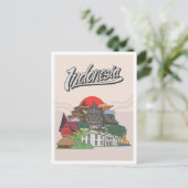 Indonesia Travel Briefkaart (Staand voorkant)