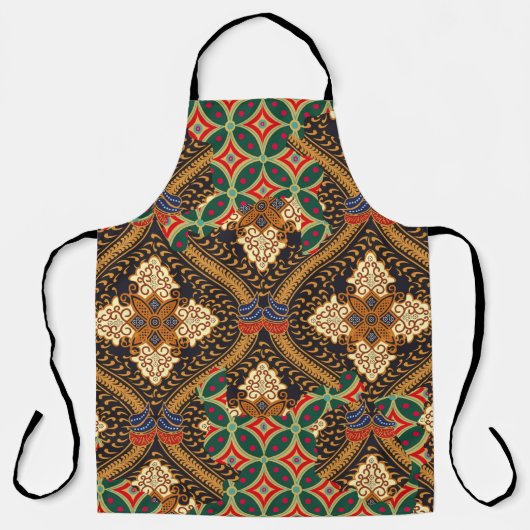 Indonesian batik gemotiveerde with very onderschei schort (Voorkant)