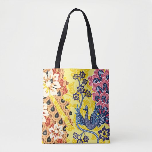 Indonesian batik motifs with very distinctive plan tote bag (Voorkant)