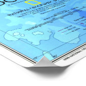 " Indonesië: 1996/heden - Gedetailleerde kaart... Poster (Hoek)