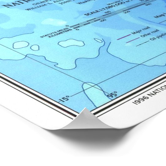 "Indonesië: 1996/heute - Detaillierte Landkarte Poster (Hoek)