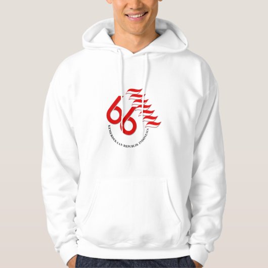Indonesië 66 Tahun Hoodie (Voorkant)