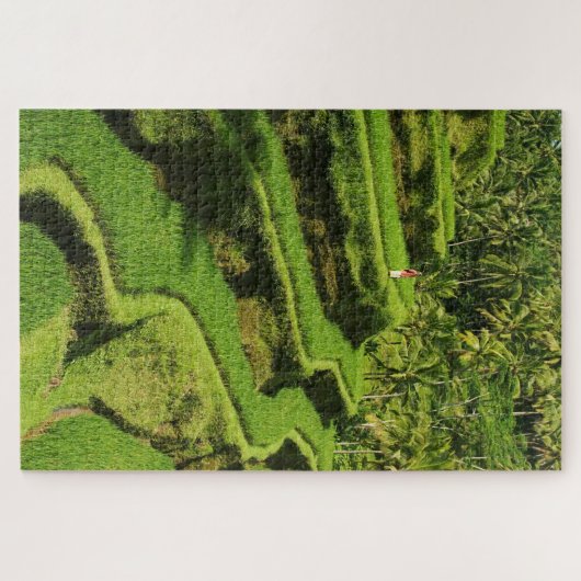 Indonesië, Bali | Rijstpaddies Legpuzzel (Horizontaal)