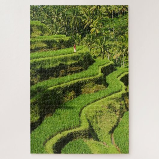 Indonesië, Bali | Rijstpaddies Legpuzzel (Verticaal)