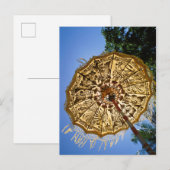 Indonesië, Bali | Tempelparasol Briefkaart (Voorkant / Achterkant)