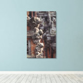 Indonesië, Bali, Ubud, eenmanszaken van Hindu Canvas Afdruk (Insitu (Houten vloer))