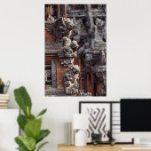 Indonesië, Bali, Ubud, eenmanszaken van Hindu Poster (Thuiskantoor)