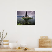 Indonesië, Bali, Ulun Danu Temple. Poster (Keuken)