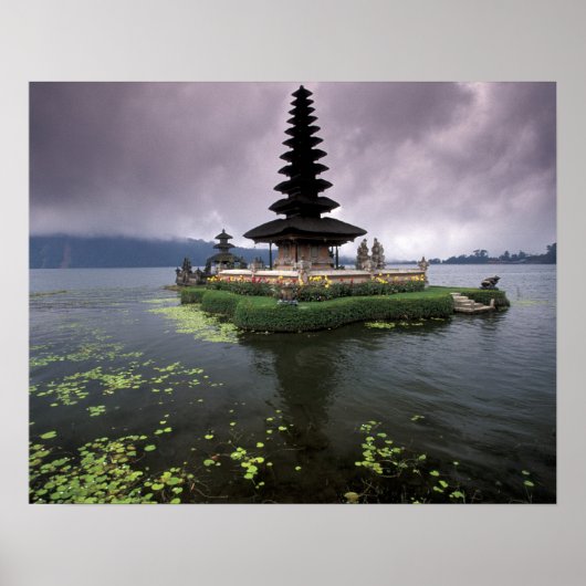 Indonesië, Bali, Ulun Danu Temple. Poster (Voorkant)