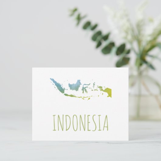 Indonesië Briefkaart (Staand voorkant)