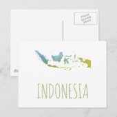 Indonesië Briefkaart (Voorkant / Achterkant)