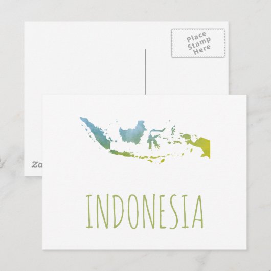 Indonesië Briefkaart (Voorkant / Achterkant)