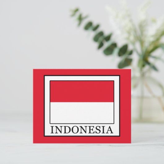Indonesië Briefkaart (Staand voorkant)