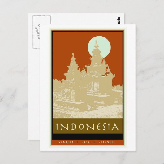 Indonesië Briefkaart (Voorkant / Achterkant)