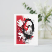 Indonesië Briefkaart - Portret - Vrouwenwereld (Staand voorkant)