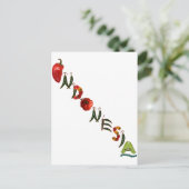 Indonesië Chili Peppers Briefkaart (Staand voorkant)